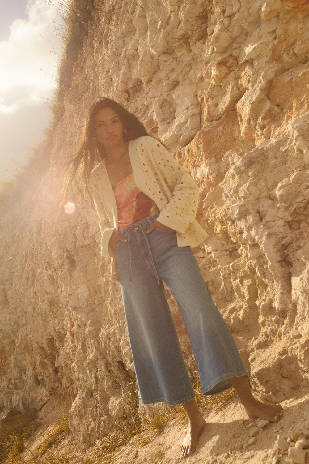 Zack Culotte jeans - blå